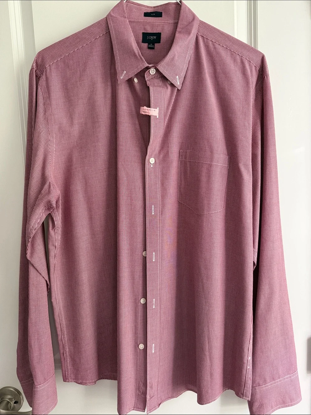 J. Crew Men’s Button-Down Slim Fit  Shirt in Dusty Rose